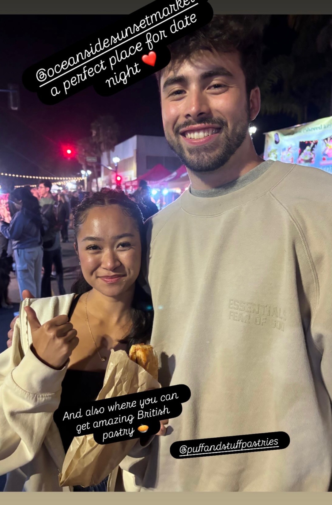 Happy customers at Oceanside Sunset Market